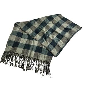 Aldo Black and White Checkered Scarf